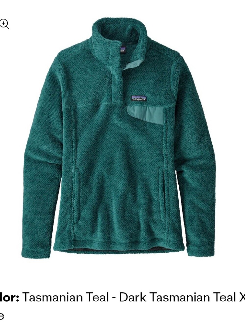 Women PATAGONIA Retool Green Polartec Fleece Jacket Sweater Size S
